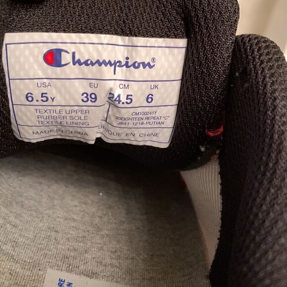 Champion Red/White Sneakers Size 6,5 - 7 - Picture 5 of 8